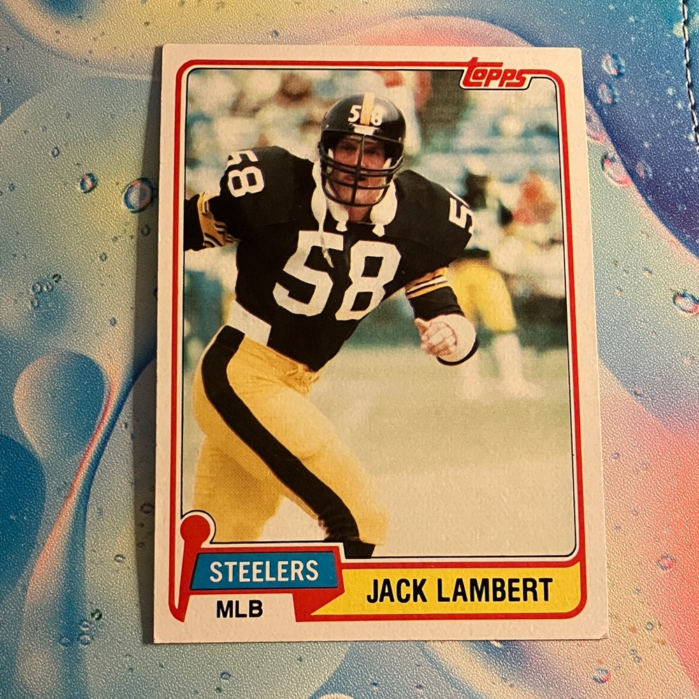 Jack Lambert NFL Topps Steelers Card Vintage